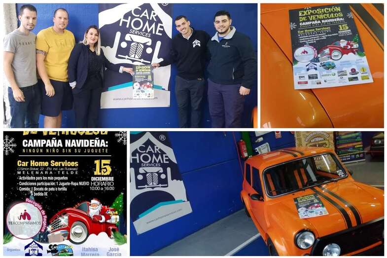 Esta mañana se presentó el cartel de la recogida de juguetes en sus instalaciones (Foto TA)